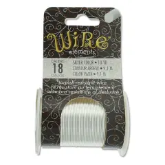 The Beadsmith&reg; Wire&trade; Elements 18 Gauge Tarnish-Resistant Wire Silver