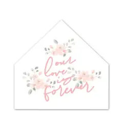 Our Love Forever House Shaped Canvas
