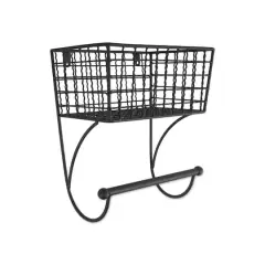 DII&reg; Small Farmhouse Towel Rack Black