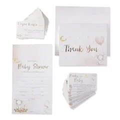 Kate Aspen&reg; Pink Elephant Baby Shower Invitation & Thank You Card Bundle