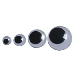S&S&reg; Worldwide 15mm Black Wiggly Eyes, 1000ct.