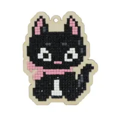 Wizardi Diamond Painting Kit Cat With Bow Tie