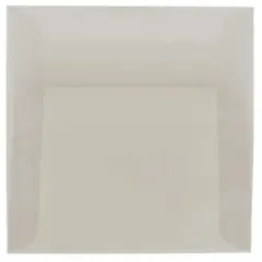 JAM Paper 6" x 6" Translucent Vellum Invitation Envelopes, 25ct. Platinum Silver
