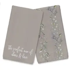 Chaos & Love Tea Towel Set Brown