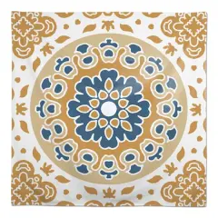 Blue and Yellow Mandala 58" x 58" Tablecloth