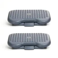 Mind Reader Black Adjustable Ergonomic Foot Rest, 2ct.