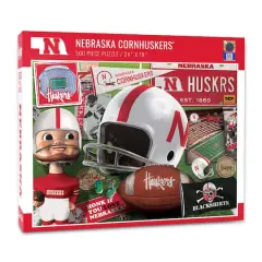 College Team Retro Series 500 Piece Puzzle Nebraska Cornhuskers