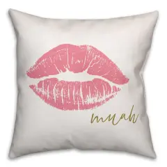Muah Throw Pillow
