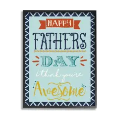 Stupell Industries You're Awesome Father's Day Phrase Framed Giclee Art Black