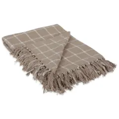DII&reg; Stone Checked Plaid Throw