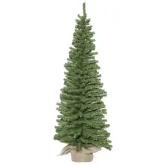 18" Unlit Pine Artificial Christmas Tree in Burlap Base