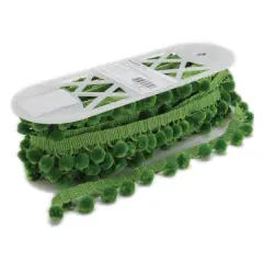 Simplicity 1.125" x 12yd. Ball Fringe Lime Fizz