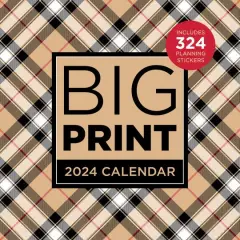 TF Publishing 2024 Big Print Wall Calendar