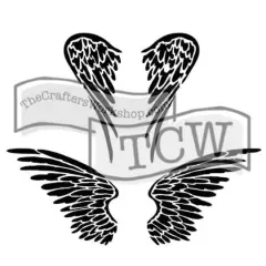 The Crafter's Workshop Angel Wings Stencil
