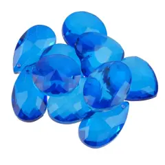 Faceted Glass Rhinestone Pendant Bead Mix by Bead Landing&trade; Blue