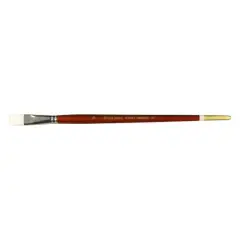 Robert Simmons White Sable Long Handle Filbert Brush, Size 14
