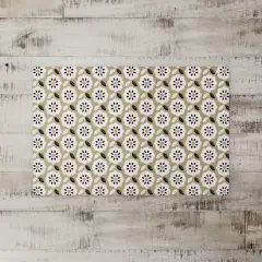 Mod Gold Flower 27" x 18" Floor Mat