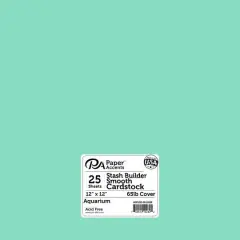 PA Paper&trade; Accents Stash Builder 12" x 12" 65lb. Smooth Cardstock, 25 Sheets Aquarium