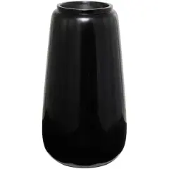 30" Black Modern Vase