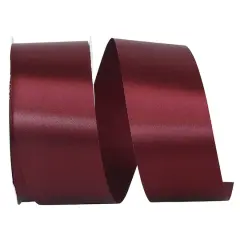 JAM Paper 1.875" x 50yd. Single Face Satin Allure Ribbon Burgundy