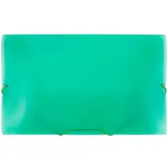 JAM Paper Action Case 9.875" x 15.25" Plastic Portfolio Legal Booklet Green