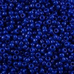 John Bead 11/0 Miyuki Glass Seed Beads, 13g Cobalt Blue Opaque