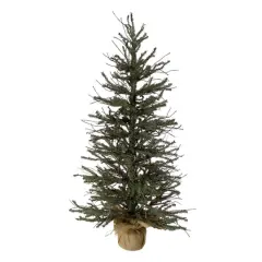 3ft. Unlit Warsaw Two-Tone Twig Artificial Christmas Tree in Burlap Base