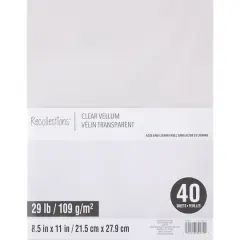 Clear 8.5" x 11" Vellum Paper by Recollections&trade;, 40 Sheets