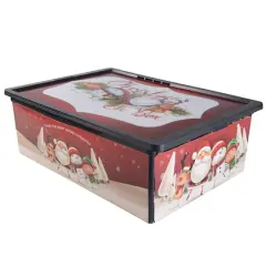 Simplify Christmas Shallow Storage Bin with Locking Lid