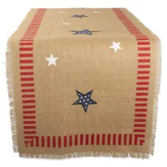 DII&reg; 74" 4th of July Jute Table Runner