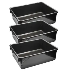 Romanoff&reg; Double Stowaway&reg; Tray, 3ct. Black