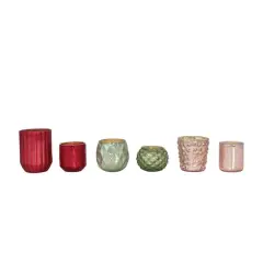 Hello Honey&reg; Mercury Glass Votive Holder Set