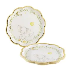 Kate Aspen&reg; 9'' Elephant Baby Shower Premium Paper Plates, 16ct.
