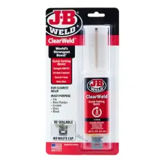 J-B Weld&reg; Clear-Weld&trade; Quick Setting Epoxy Syringe, 25mL