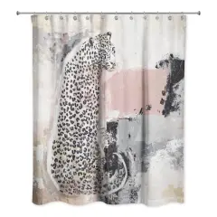 Jungle Cat Abstract II 71" x 74" Shower Curtain