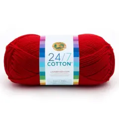 Lion Brand&reg; 24/7 Cotton&reg; Yarn Red