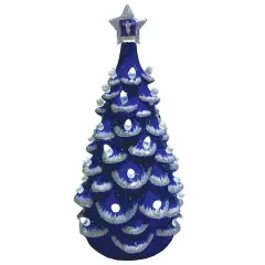 Santa's Workshop 14" NCAA College Team Ceramic LED Christmas Tree Duke University