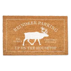 Reindeer Parking 30" x 18" Door Mat