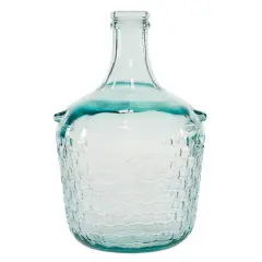 12" Clear Glass Farmhouse Vase