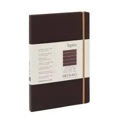 Fabriano&reg; Ispira Lined Hard-Cover Notebook Brown