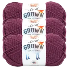 3 Pack Lion Brand&reg; Local Grown Yarn Beetroot