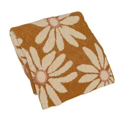 Hello Honey&reg; Large Flower Prints Cotton Knit Baby Blanket