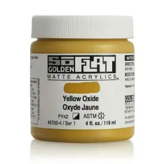 Golden&reg; SoFlat Matte Acrylic Paint, 4oz. Yellow Oxide