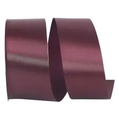 JAM Paper 1.875" x 50yd. Single Face Satin Allure Ribbon Raisin