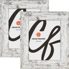 2 Pack Craig Frames American Barn Alabaster White Picture Frame