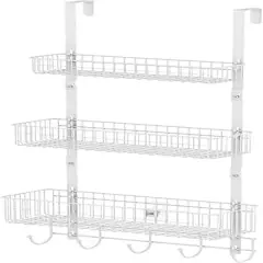 NEX&trade; White Over The Door Hanging Organizer Rack