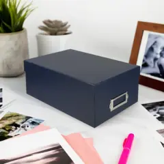 Navy Photo Box by Simply Tidy&trade;