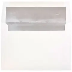 JAM Paper A8 Silver Foil Lined Invitation Envelopes