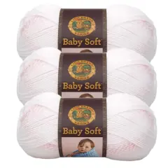 3 Pack Lion Brand&reg; Baby Soft&reg; Variegates Yarn Parfait Print