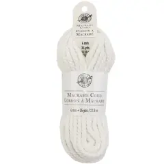 Macram&eacute; Cotton Cord by Loops & Threads&reg;, 25yd. White